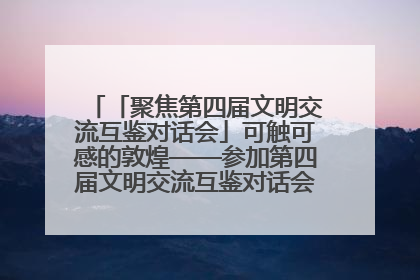 「聚焦第四届文明交流互鉴对话会」可触可感的敦煌——参加第四届文明交流互鉴对话会的外宾参观上元市集