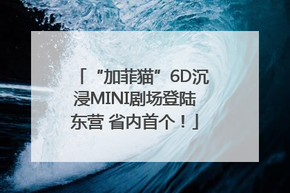 “加菲猫”6D沉浸MINI剧场登陆东营 省内首个！
