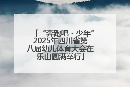 “奔跑吧・少年”2025年四川省第八届幼儿体育大会在乐山圆满举行
