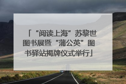 “阅读上海”苏黎世图书展暨“蒲公英”图书驿站揭牌仪式举行