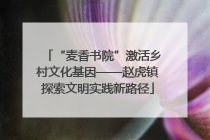 “麦香书院”激活乡村文化基因——赵虎镇探索文明实践新路径