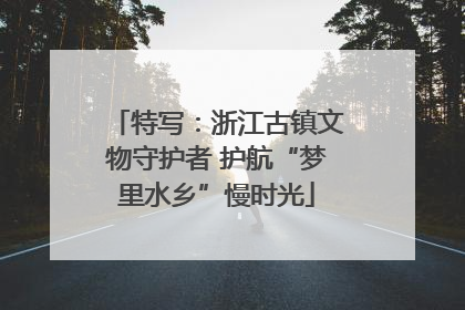 特写：浙江古镇文物守护者 护航“梦里水乡”慢时光