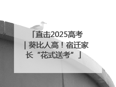 直击2025高考｜葵比人高！宿迁家长“花式送考”