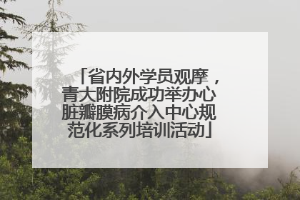 省内外学员观摩，青大附院成功举办心脏瓣膜病介入中心规范化系列培训活动