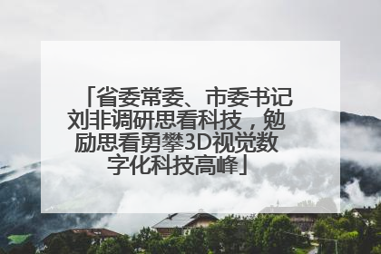 省委常委、市委书记刘非调研思看科技，勉励思看勇攀3D视觉数字化科技高峰