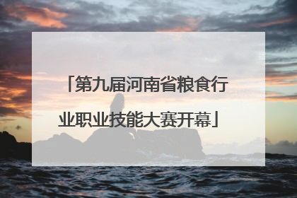 第九届河南省粮食行业职业技能大赛开幕
