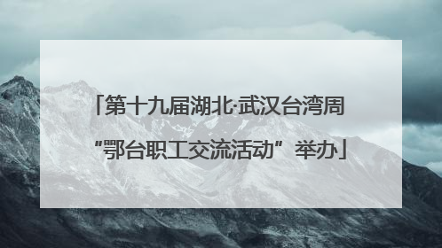 第十九届湖北·武汉台湾周“鄂台职工交流活动”举办