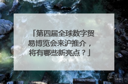 第四届全球数字贸易博览会来沪推介，将有哪些新亮点？