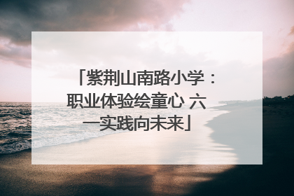 紫荆山南路小学：职业体验绘童心 六一实践向未来