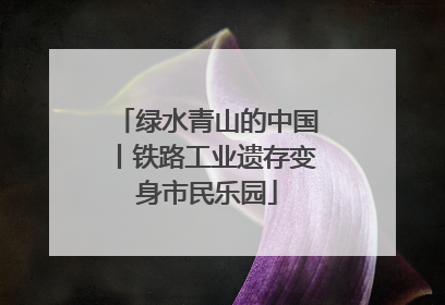 绿水青山的中国丨铁路工业遗存变身市民乐园