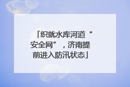 织就水库河道“安全网”，济南提前进入防汛状态