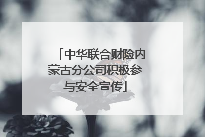 中华联合财险内蒙古分公司积极参与安全宣传