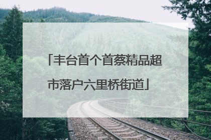 丰台首个首蔡精品超市落户六里桥街道