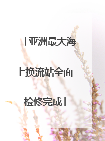亚洲最大海上换流站全面检修完成