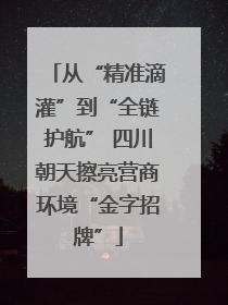 从“精准滴灌”到“全链护航” 四川朝天擦亮营商环境“金字招牌”
