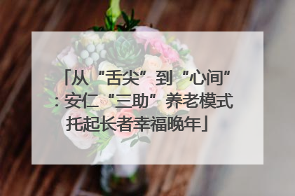 从“舌尖”到“心间”：安仁“三助”养老模式托起长者幸福晚年