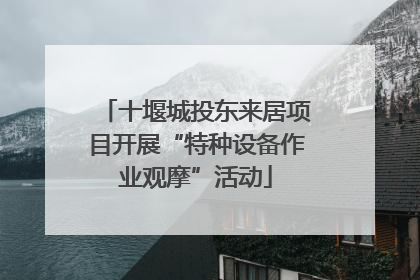 十堰城投东来居项目开展“特种设备作业观摩”活动