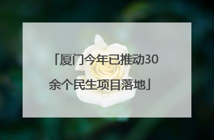 厦门今年已推动30余个民生项目落地
