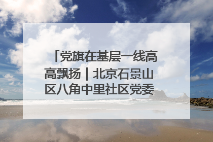 党旗在基层一线高高飘扬｜北京石景山区八角中里社区党委：用脚步丈量民生