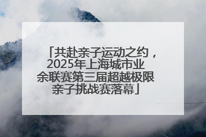 共赴亲子运动之约，2025年上海城市业余联赛第三届超越极限亲子挑战赛落幕
