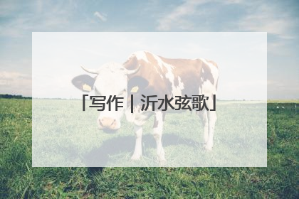 写作｜沂水弦歌