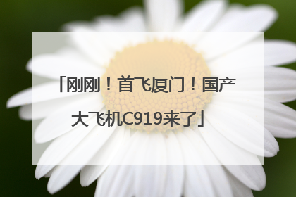 刚刚！首飞厦门！国产大飞机C919来了