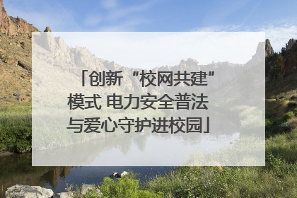 创新“校网共建”模式 电力安全普法与爱心守护进校园