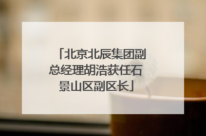 北京北辰集团副总经理胡浩获任石景山区副区长