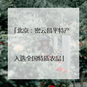 北京：密云昌平特产入选全国特质农品
