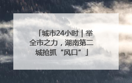 城市24小时｜举全市之力，湖南第二城抢抓“风口”