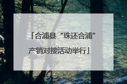 合浦县“珠还合浦”产销对接活动举行