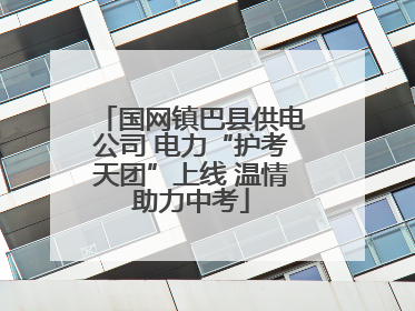 国网镇巴县供电公司 电力“护考天团”上线 温情助力中考