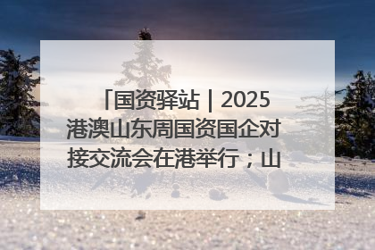 国资驿站｜2025港澳山东周国资国企对接交流会在港举行；山东黄金成功在境外发行3亿美元绿色债券