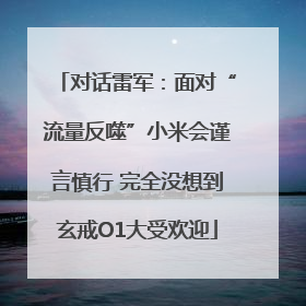 对话雷军：面对“流量反噬”小米会谨言慎行 完全没想到玄戒O1大受欢迎