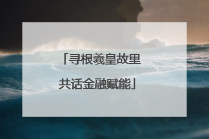 寻根羲皇故里 共话金融赋能