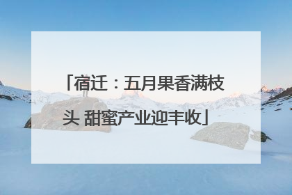 宿迁：五月果香满枝头 甜蜜产业迎丰收