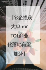 多企揽获大单 eVTOL商业化落地有望加速