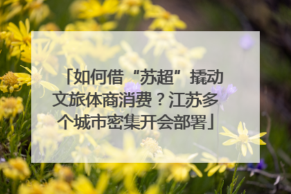 如何借“苏超”撬动文旅体商消费？江苏多个城市密集开会部署
