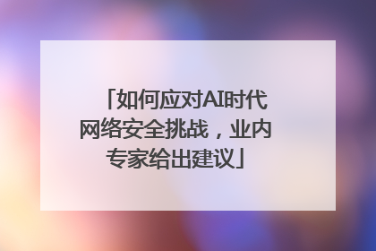 如何应对AI时代网络安全挑战，业内专家给出建议