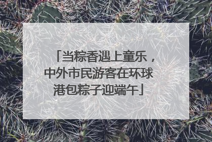 当粽香遇上童乐，中外市民游客在环球港包粽子迎端午