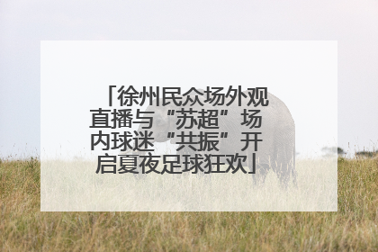 徐州民众场外观直播与“苏超”场内球迷“共振”开启夏夜足球狂欢
