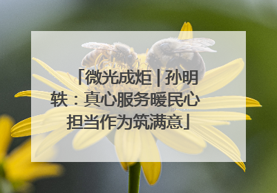 微光成炬 | 孙明轶：真心服务暖民心 担当作为筑满意