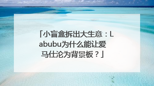 小盲盒拆出大生意：Labubu为什么能让爱马仕沦为背景板？