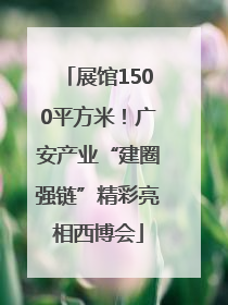 展馆1500平方米！广安产业“建圈强链”精彩亮相西博会