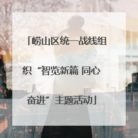 崂山区统一战线组织“智览新篇 同心奋进”主题活动