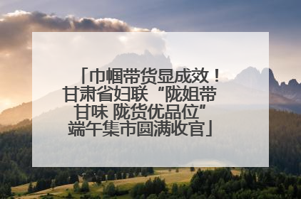 巾帼带货显成效！甘肃省妇联“陇姐带甘味 陇货优品位”端午集市圆满收官