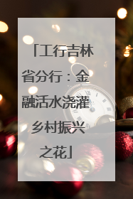 工行吉林省分行：金融活水浇灌 乡村振兴之花