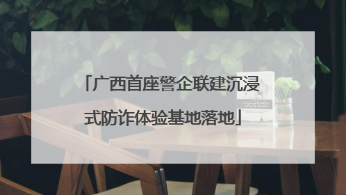 广西首座警企联建沉浸式防诈体验基地落地