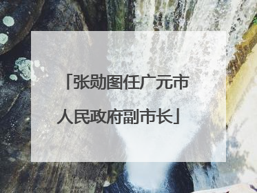 张勋图任广元市人民政府副市长