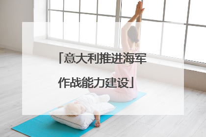意大利推进海军作战能力建设